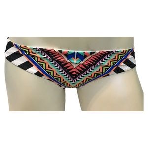 Victoria's Secret PINK Aztec Tribal Geo Cheeky Hipster Swim Bottom XS